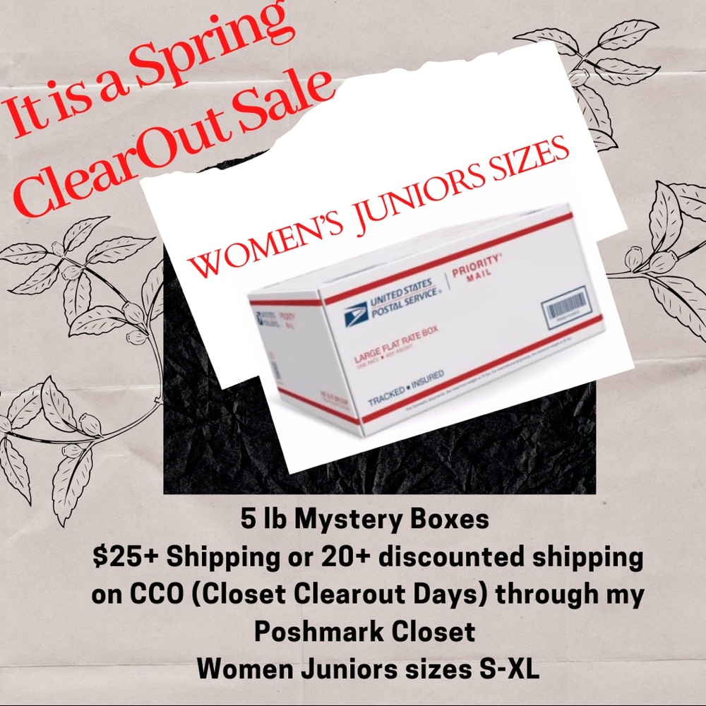 Women’s Mystery Box size W Junior XS-XL 5 lb lot